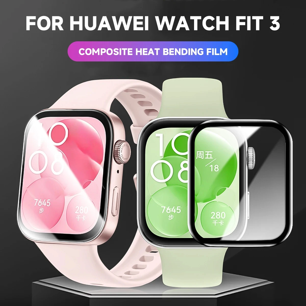 Huawei Smartwatch Accessories - 3D Screen Protector for Huawei Watch