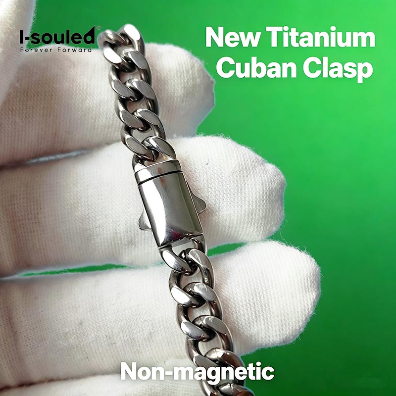 7mm Titanium Cuban Link Chain  - огляд і ціна Ceramic Link Bracelet