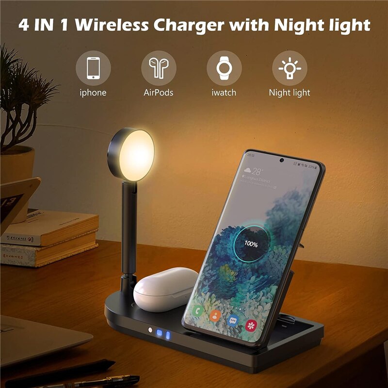 Foldable 3-in-1 Wireless Charg - огляд і ціна Smartwatch Ac