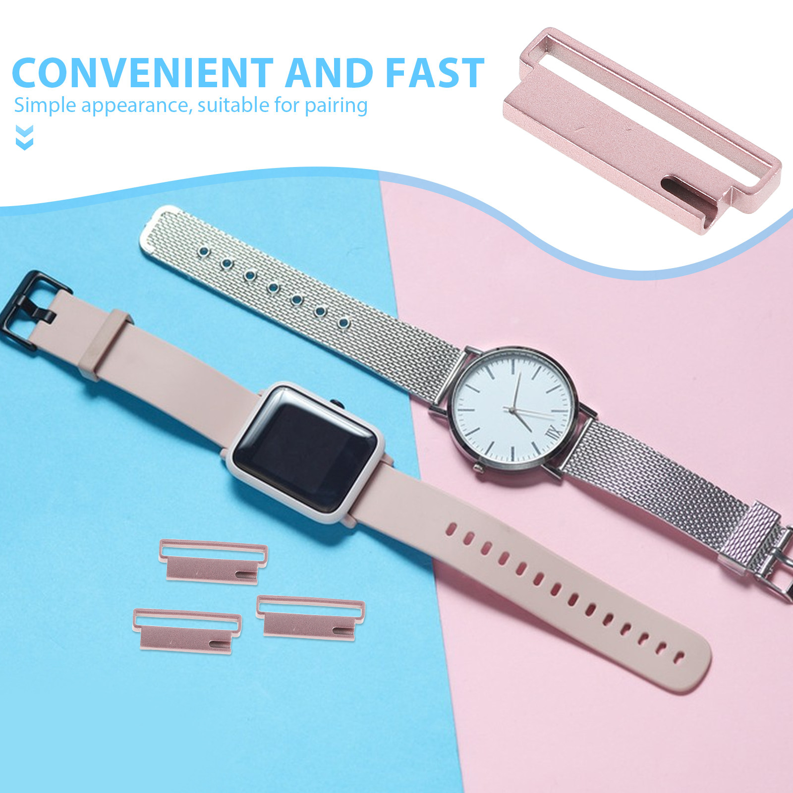 6Pcs Stainless Steel Watch Ban - огляд і ціна Watch Band Connector