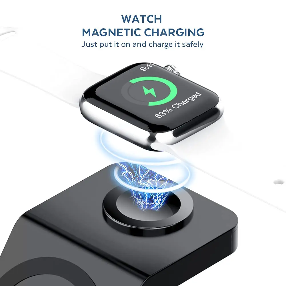 3 In 1 Wireless Charger Stand  - огляд і ціна Smartwatch Ac