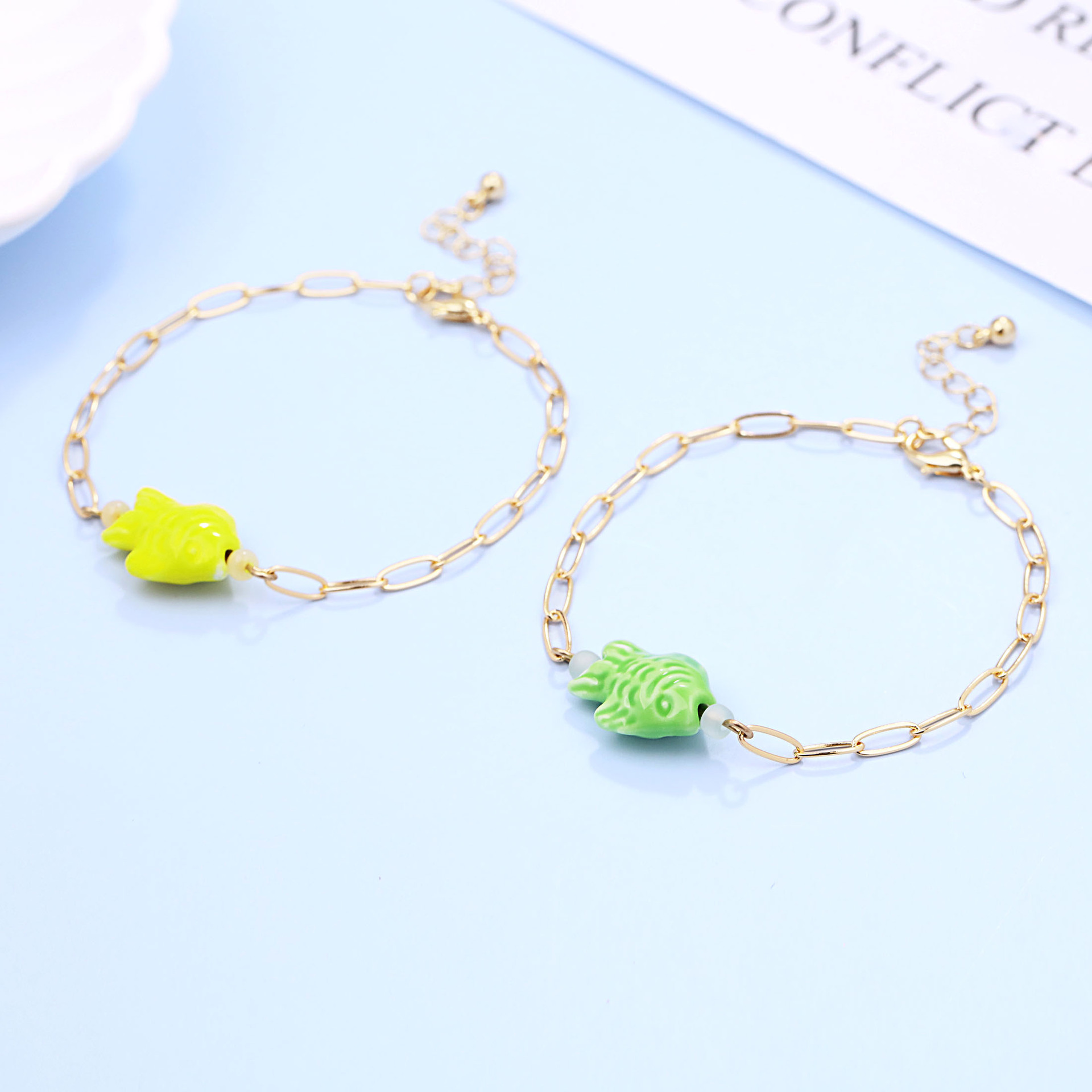 Trendy Multicolored Ceramic Fi - огляд і ціна Ceramic Link Bracelet