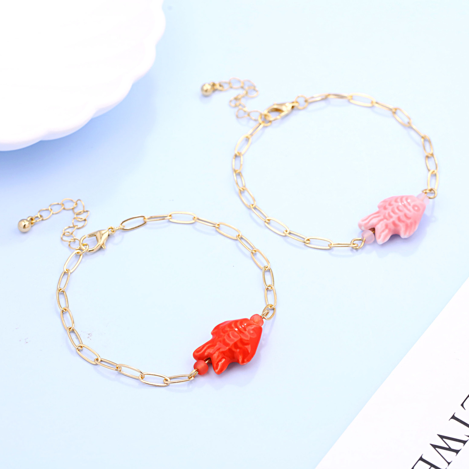 Trendy Multicolored Ceramic Fi - огляд і ціна Ceramic Link Bracelet