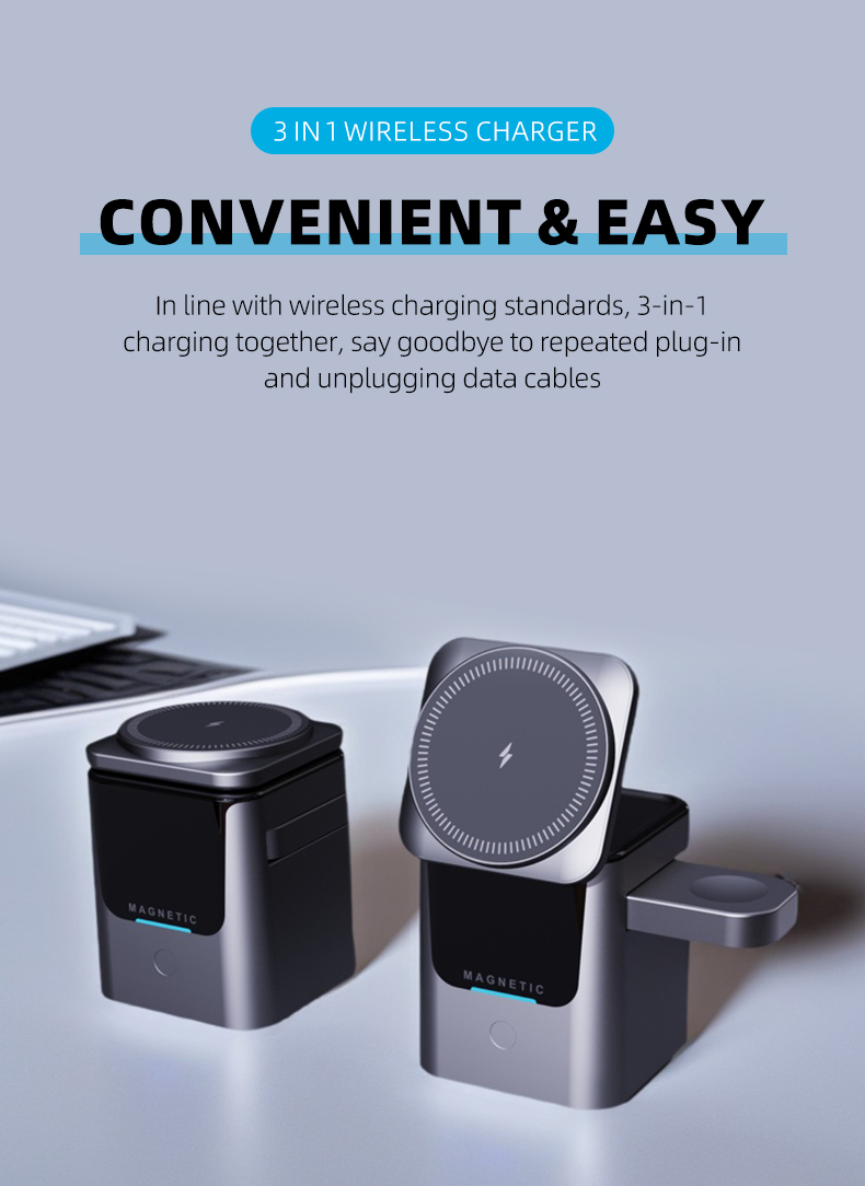 Magnetic 3 in 1 Wireless Charg - огляд і ціна Smartwatch Ac