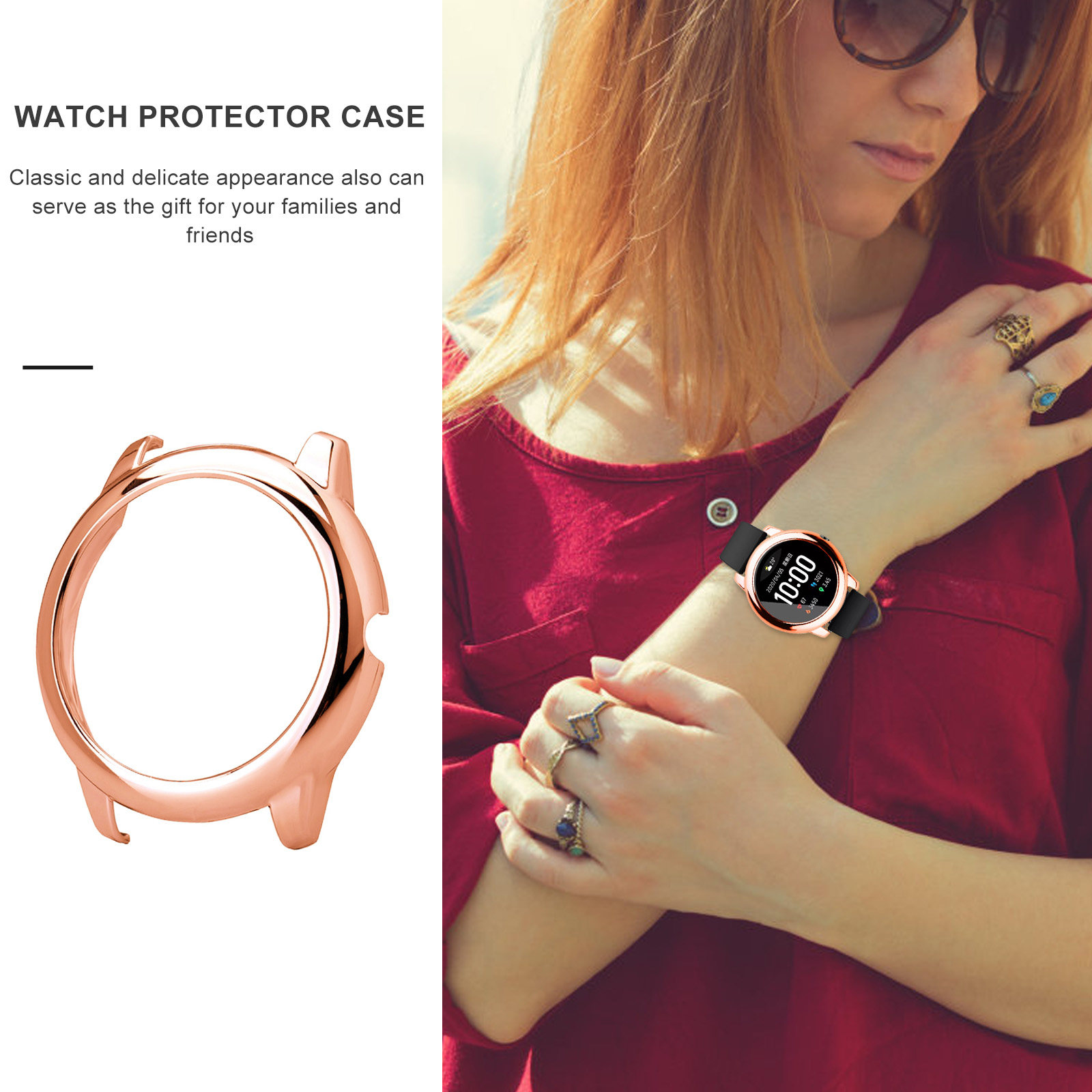1Pcs Metal Color Protective Ca - огляд і ціна Smartwatch Watch Accessories
